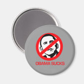 Anti-Obama - Obama Sucks Magneet (Voorkant / Achterkant)