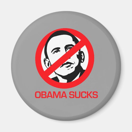 Anti-Obama - Obama Sucks Magneet (Voorkant)