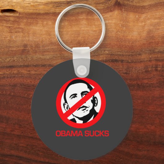 Anti-Obama - Obama Sucks Sleutelhanger (Voorkant)
