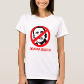 Anti-Obama - Obama Sucks T-shirt (Voorkant)