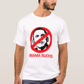 Anti-Obama - Obama Sucks T-shirt (Voorkant)