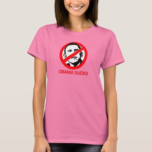 Anti-Obama - Obama Sucks T-shirt (Voorkant)