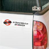 Anti-Obama - Obamanatie 2 Bumpersticker (Op Truck)