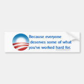 Anti-Obama omdat Bumpersticker (Voorkant)
