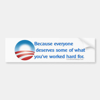 Anti-Obama omdat Bumpersticker