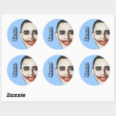 Anti-Obama - Omdat iedereen je geld verdient Ronde Sticker (Vel)