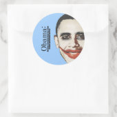 Anti-Obama - Omdat iedereen je geld verdient Ronde Sticker (Tas)