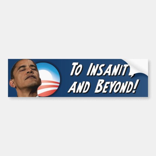 Anti-Obama - onhygiëne Bumpersticker (Voorkant)