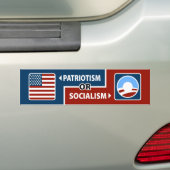 Anti-Obama Patriotisme of Bumpersticker van het so (Op auto)