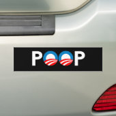 ANTI-OBAMA — POOP BUMPERSTICKER (Op auto)