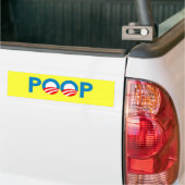 ANTI-OBAMA — POOP BUMPERSTICKER (Op Truck)