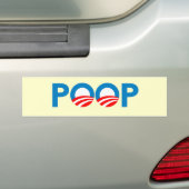 ANTI-OBAMA — POOP BUMPERSTICKER (Op auto)