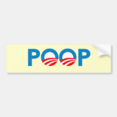 ANTI-OBAMA — POOP BUMPERSTICKER (Voorkant)