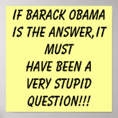 ANTI OBAMA-POSTER POSTER (Voorkant)