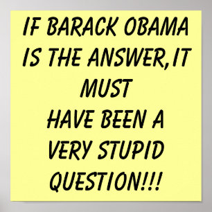 ANTI OBAMA-POSTER POSTER