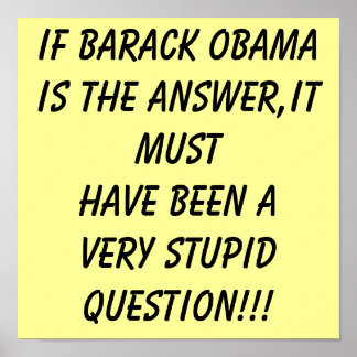 ANTI OBAMA-POSTER POSTER