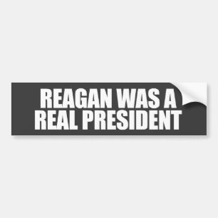 ANTI-OBAMA-Reagan was een echt President Bumpersticker