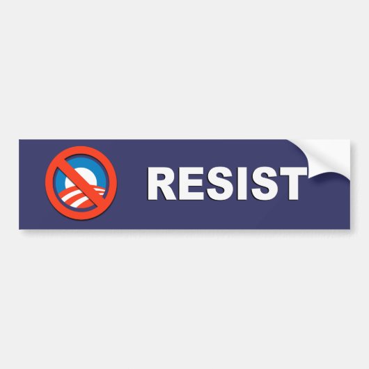 Anti-Obama - Resist Bumpersticker (Voorkant)