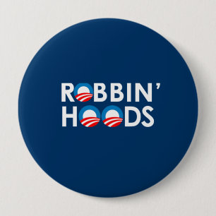 ANTI-OBAMA - ROBBINHOODS RONDE BUTTON 4,0 CM