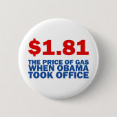 Anti Obama Ronde Button 5,7 Cm (Voorkant)