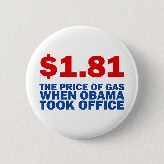 Anti Obama Ronde Button 5,7 Cm (Voorkant)