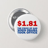 Anti Obama Ronde Button 5,7 Cm (Voorkant /achterkant)