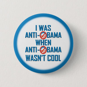 Anti Obama Ronde Button 5,7 Cm