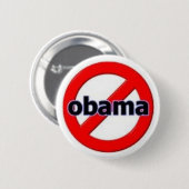 Anti-Obama Ronde Button 5,7 Cm (Voorkant /achterkant)