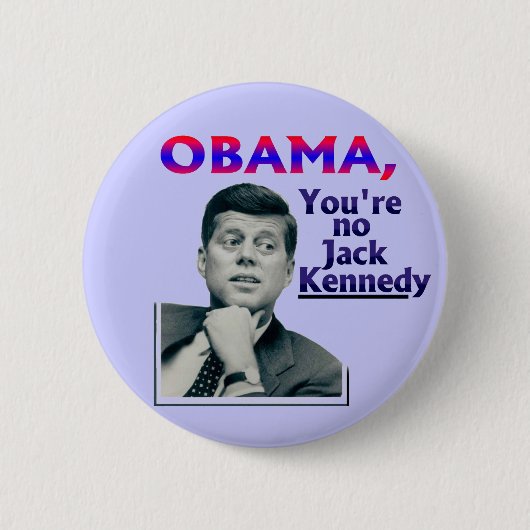 anti-Obama Ronde Button 5,7 Cm (Voorkant)