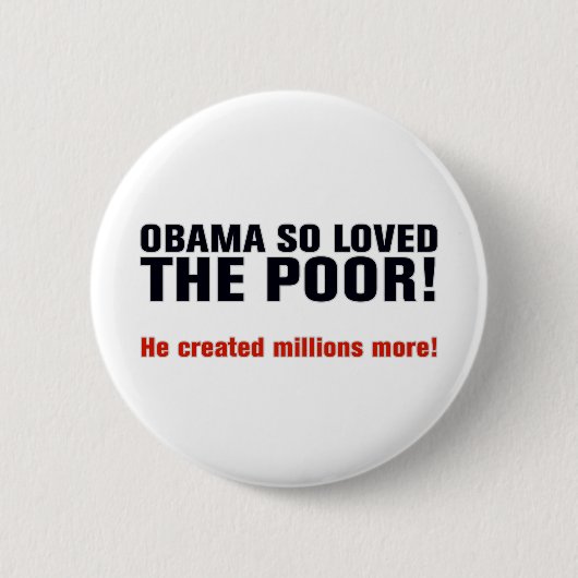 Anti Obama Ronde Button 5,7 Cm (Voorkant)