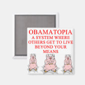 anti-obama-shirt magneet (Voorkant / Achterkant)
