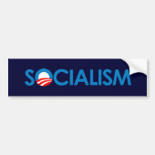 Anti-Obama - Socialisme Bumpersticker (Voorkant)