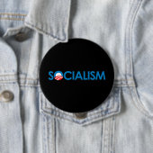 Anti-Obama - Socialisme Ronde Button 4,0 Cm (In situ)