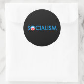 Anti-Obama - Socialisme Ronde Sticker (Tas)