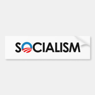 Anti-Obama - Socialisme zwart Bumpersticker
