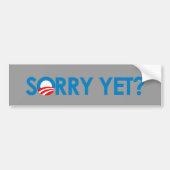 Anti-Obama - Sorry, maar Bumpersticker (Voorkant)