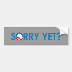 Anti-Obama - Sorry, maar Bumpersticker