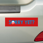 Anti-Obama - Sorry, maar Bumpersticker (Op auto)