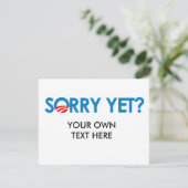 Anti-Obama - Sorry, maar Kaart (Staand voorkant)