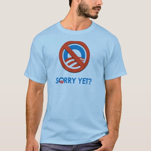 Anti-Obama - Sorry, maar T-shirt (Voorkant)