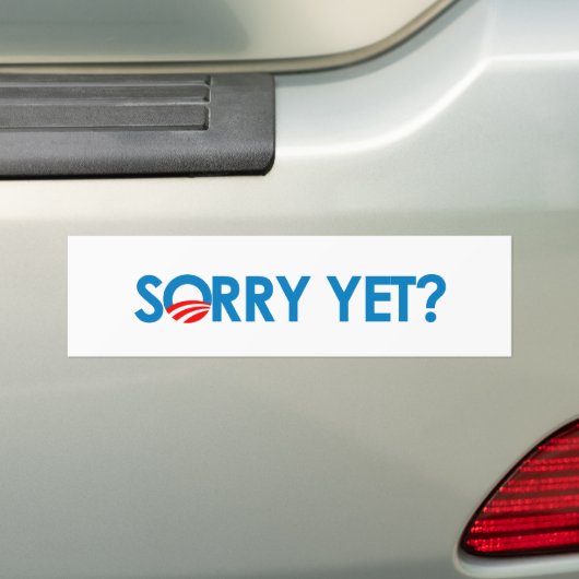 Anti-Obama - Sorry toch? Bumpersticker (Op auto)