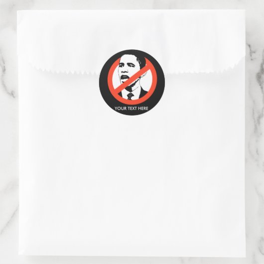 Anti-Obama Sticker / Gepersonaliseerd (Tas)