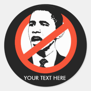 Anti-Obama Sticker / Gepersonaliseerd