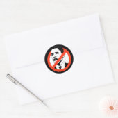 ANTI-OBAMA-Sticker Ronde Sticker (Envelop)
