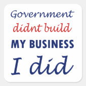 Anti Obama-Sticker Vierkante Sticker (Voorkant)