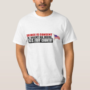 anti - obama : Stilte is instemming. T-shirt