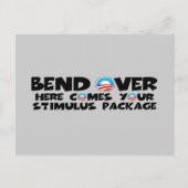 Anti-Obama-stimuleringspakket Briefkaart (Voorkant)