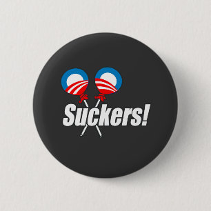 Anti-Obama - Suckers Ronde Button 5,7 Cm