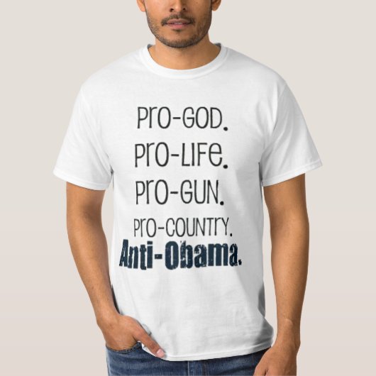anti-obama t-shirt (Voorkant)