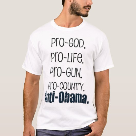 anti-obama t-shirt (Voorkant)